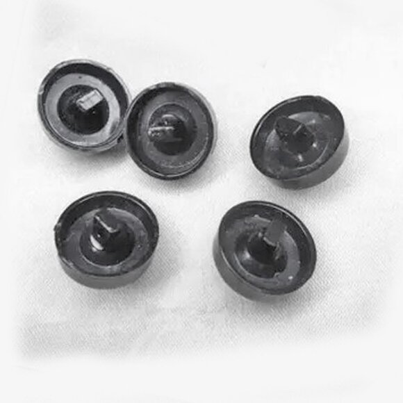 Vintage Buttons Black with Faux Pearls 50s 1950s Button Set - Picture 5 of 10